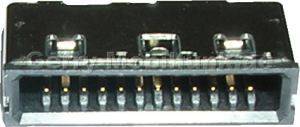 Externer Konnektor für Siemens CFX65. Anschluß zum Laden und Freisprechen (Connector Ladebuchse System-Konnektor)
