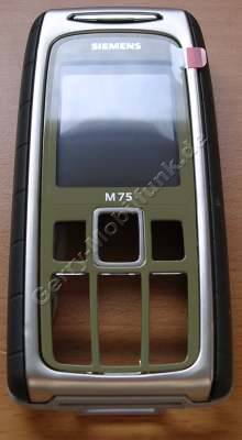 Oberschale Siemens M75 safari grün Original Cover incl. Displayscheibe, Gehäusedichtung, Seitentasten