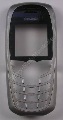 Oberschale silber Siemens C72 original Cover mit Displayscheibe