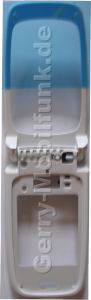 B-Cover Oberschale gro�es Display und Oberschale Tastatur Original Nokia 6101 weiss incl. Gelenk und Stopper