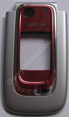 Oberschale Klappe Nokia 6131 original A-Cover rot incl. kleine Displayscheibe