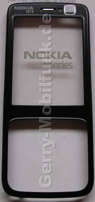 Oberschale schwarz Nokia N73 A-Cover incl. Displayscheibe, Glas, Fenster
