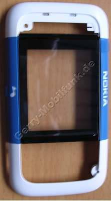 Oberschale Original Nokia 5200 blau A-Cover incl. Mikrofon und Displayscheibe