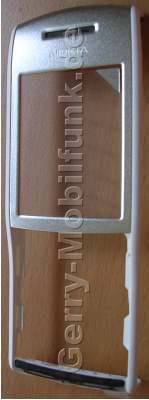 Oberschale wei� Nokia E50 original A-Cover mit Ein/Aus Tastenmatte, Einschaleknopf