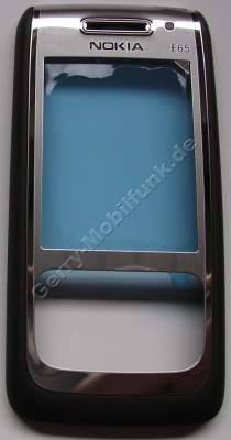 Oberschale mocca Nokia E65 original A-Cover mit Displayscheibe