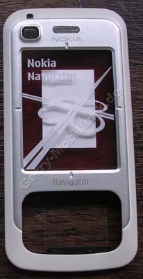 Oberschale Schieber weiß Nokia 6110 Navigator, A-Cover mit Displayscheibe