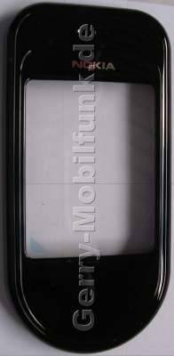 Oberschale braun Display original Nokia 7373 schwarz chrom ( brown ) ohne Prägung A-Cover mit Displayscheibe, Displayglas