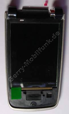 Unterschale Klappe schwarz Nokia 6600 fold original B-Cover incl. Displaymodul black Groes LCD