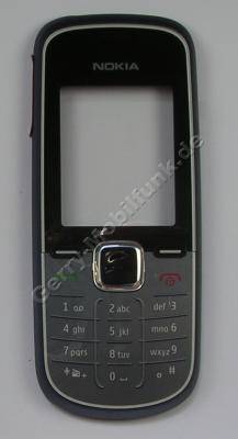 Oberschale blau Nokia 1661 original A-Cover night blue mit Displayscheibe und Tastenmatte, Tastatur