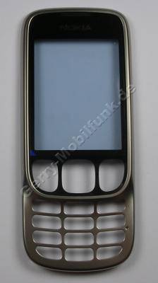 Oberschale silber Nokia 6303 Classic original, A-Cover steel mit Displayscheibe