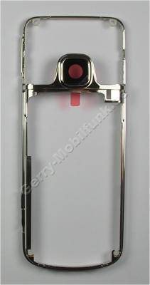 Geh�userahmen silber Nokia 6700 Classic original D-Cover Backcover, silver mit Kamerascheibe ( Kameralinse ) Lautst�rketaste, Tastenmatte Fotoausl�ser