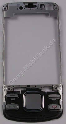 Rahmen Oberschale silber Nokia 6600i slide original A-Cover Rahmen silver incl. Mentasten und Lautsprecher