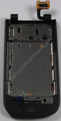 B-Cover schwarz Nokia 2720 fold original Mittelgehäuse mit Flexkabel und Lautsprecher black