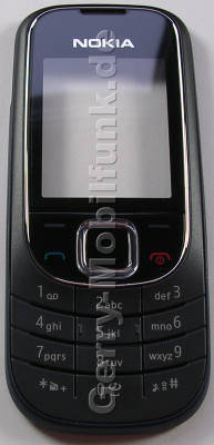 Oberschale blau Nokia 2323 classic original A-Cover mit Displayscheibe deep blue incl. Tastenmatte, Tastatur