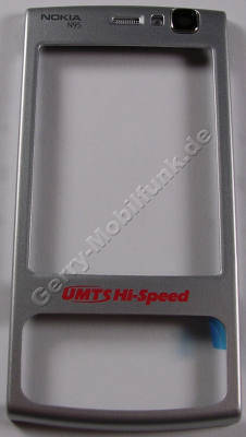 Oberschale silber Nokia N95 original A-Cover silver incl. Kamerascheibe und Lautsprecher