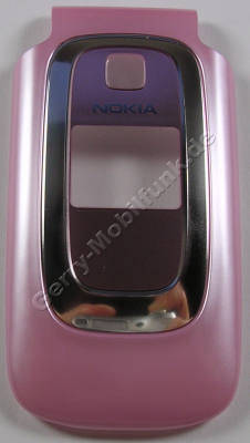 Oberschale Klappe pink Nokia 6085 original A-Cover vom Klappteil, Displayteil Auen incl. kleine Displayscheibe