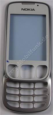 Oberschale weiss Nokia 6303i Classic original, A-Cover white mit Displayscheibe