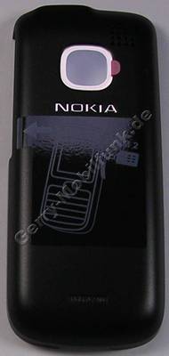 Akkufachdeckel schwarz Nokia C2-00 original Batteriefachdeckel mit Kamerascheibe black grey