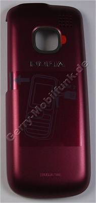 Akkufachdeckel rot Nokia C2-00 original Batteriefachdeckel mit Kamerascheibe red