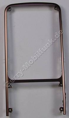 Oberschale braun Nokia C3-01 ( Touch and Type ) original A-Cover copper brown Gehuserahmen vorne, Metallrahmen mit Lautstrketaste, Kamerataste, Taste fr Tastensperre
