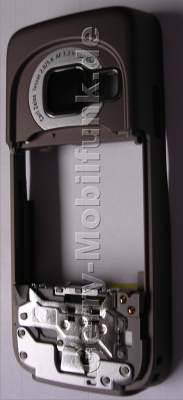 Unterschale braun Nokia N73 B-Cover Gehäuserahmen incl. Seitentasten, Simkartenhalter, Ladebuchse, Mikrofon, Kamerascheibe, Freisprechlautsprecher (Buzzer)