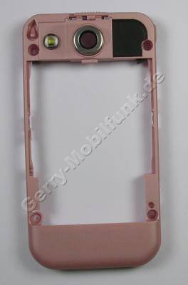 Unterschale Tastatur Pink Nokia 7390 original Cover mit Akkuverschlu�, Bluetooth Antenne, Ladebuchse, Ladekonnektor, Blitzlicht LED, Kamerascheibe