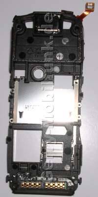C-Cover Nokia 5500 Mittelgeh�use, Mittelcover mit Freisprechlautsprecher, Buzzer,  Simkartenhalter, System-Konnektor, Anschlu�leiste, Ladebuchse, Seitenschalter, Flexkabel seitlich am Rahmen