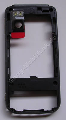 Unterschale, Rckenschale gunmetal Nokia 5610 original D-Cover incl. Ladebuchse, Blitzlicht, Akkuverriegelung, Lautstrketaste, fototaste, Kamerascheibe