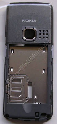Unterschale grau Nokia 6300i original, B-Cover Geh�usetr�ger incl. Lade-Konnektor, Mikrofon, Simkartenhalten, Infrarotfenster und Kamerascheibe