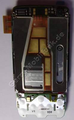 Slide schwarz Nokia 6600 slide original Schiebemechanik incl. Flexkabel, Men�staturmodul, vordere Kamera, Flachbandkabel, Verbindungskabel, Navigations Tastaturmodul incl. Mikrofon