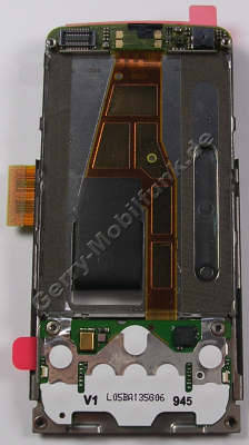 Schiebemechanik schwarz Nokia 6600i slide original Slider Mechanik black incl. flexkabel, Kameramodul, Tastaturplatine Menütasten incl. Mikrofon