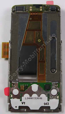 Schiebemechanik silber Nokia 6600i slide original Slider Mechanik silver incl. flexkabel, Kameramodul, Tastaturplatine Mentasten incl. Mikrofon