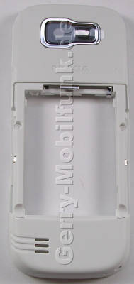 Unterschale weiss Nokia 2630 original Rückenschale white, Gehäuserahmen incl. Simkartenhalter, Kamerascheibe, Vibrationsmotor, Fototaste, Auslösertaste