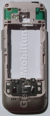 Gehuserahmen,Gehusetrger pink Nokia C5 original B-Cover, Backcover mit Blitzlicht, Antennen, Headset Konnektor, Ladebuchse,  Halter fr Simkarte