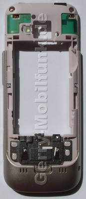 Gehäuserahmen,Gehäuseträger pink Nokia C5 original B-Cover, Backcover mit Blitzlicht, Antennen, Headset Konnektor, Ladebuchse, Halter für Simkarte