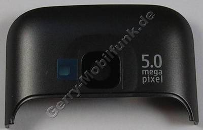 Antennen Abdeckung grau 5MPIX Nokia C5 original D-Cover warm grey 5MP hintere Abdeckung vom Gehäuse, Antennencover warm silver mit Kamerascheibe, Kameralinse