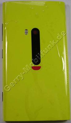 Unterschale, Rckenschale gelb Nokia Lumia 920 original Back-Cover incl. Kamerascheibe, Blitzlicht LED, Capture key ( Seitentaste ) Fototaste, Einschalttaste, Lautstrketaste yellow Akkufachdeckel, NFC-Antenne