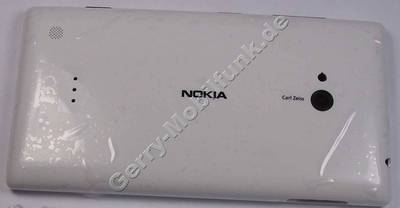 Unterschale, Gehusetrger weiss Nokia Lumia 720 original Back Cover, CARE UNIBODY ASSY GENERIC WHITE P6012, Akkufachdeckel, Batteriefachdeckel