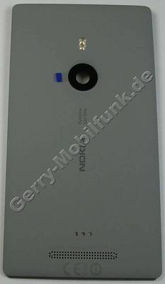 Akkufachdeckel grau Nokia Lumia 925 original B Cover, Batteriefachdeckel mit Kamerascheibe, Blitzlicht LED, Ladeflex - Flachbandkabel fr hinteren Ladeanschlu, interne Antenne
