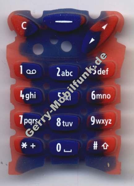 Tastenmatte fr Nokia 3210 blau/rot