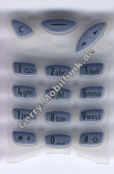 Tastenmatte fr Nokia 3210 blaumetallic