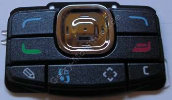 Tastenmatte vom Schieber Nokia N80 schwarz, Mentasten Navigationstasten Tastatur