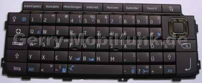 Tastatur PDA Nokia E90 original PDA-Tastatur QWERTZ, groe Tastenmatte mocca coffee flache Ausfhrung