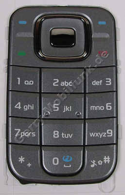Tastenmatte silber Nokia 6267 original Tastatur