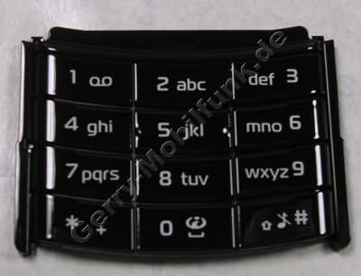 Telefon-Tastenmatte silber schwarz Original Nokia 6500 Slide Tastatur des Telefons