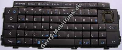 Tastatur PDA Nokia E90 original PDA-Tastatur QWERTZ, große Tastenmatte mocca coffee