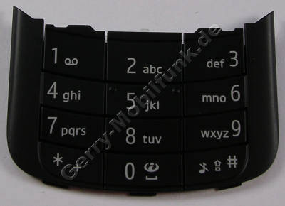 Tastenmatte schwarz Nokia 6710 Navigator original Telefon Tastatur black