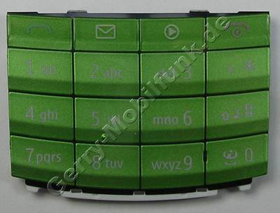 Tastenmatte grn Nokia X3-02 original Tastaturmatte green