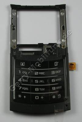 Slide Unterschale Samsung GT-S7330 unteres Slide mit Tastenmatte und Tastaturmodul, Mikrofon, Seitenschalter