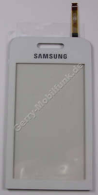 Touchpanel weiss Samsung GT-S5230 Displayscheibe, Bedienfeld white